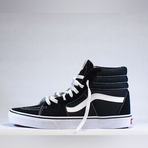 Vans Old Skool Skate Unisex Black & White High Top Sneakers Shoes. Size 3.5 / 5